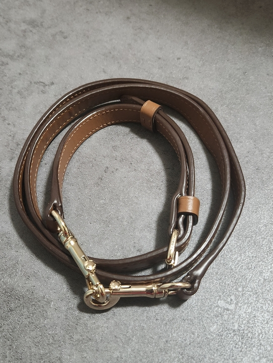 Coach Handbags - Coach Brown Leather Replacement Bag Strap with Polished Gold-tone Hardware